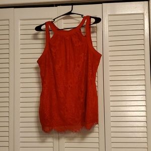 Womens red tank top